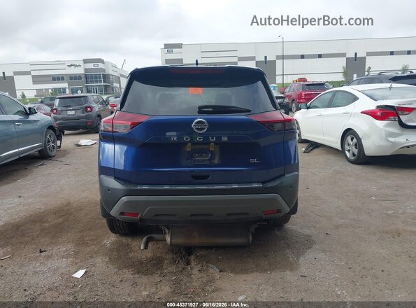 5N1AT3CA6MC815790 2021 NISSAN ROGUE Синий Панорамный вид салона 360°