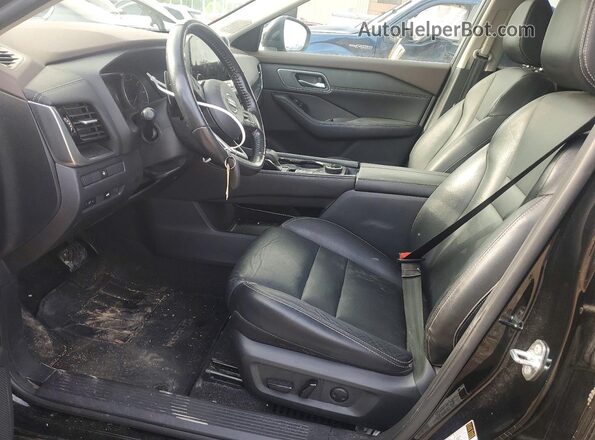 5N1AT3CB1MC770430 2021 NISSAN ROGUE Black Front interior view