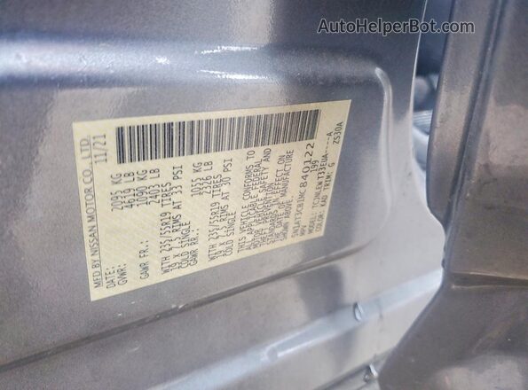 5N1AT3CB1MC840122 2021 NISSAN ROGUE Silver 