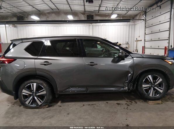 5N1AT3CB2MC680008 2021 NISSAN ROGUE Gray Դիմացի տեսք