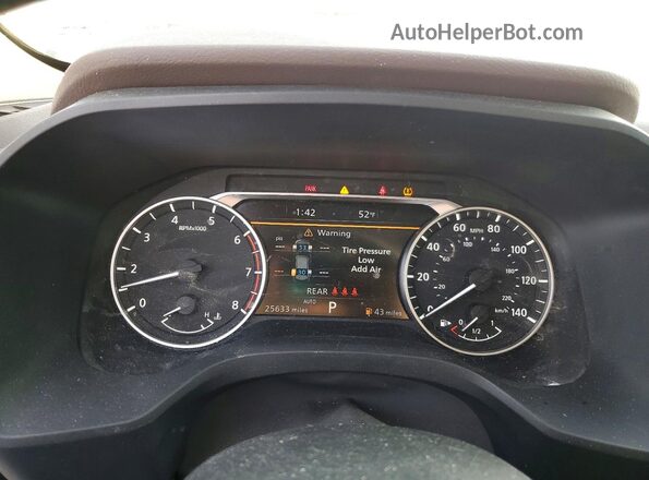 5N1AT3CB4MC745554 2021 NISSAN ROGUE White Вид щитка приладів