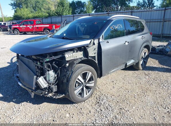 5N1AT3CB9MC796869 2021 NISSAN ROGUE Gray წინა მარცხენა ხედი სამი მეოთხედიდან