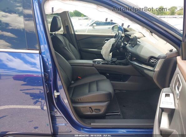 5N1AT3CBXMC697722 2021 NISSAN ROGUE Blue Вид салону спереду
