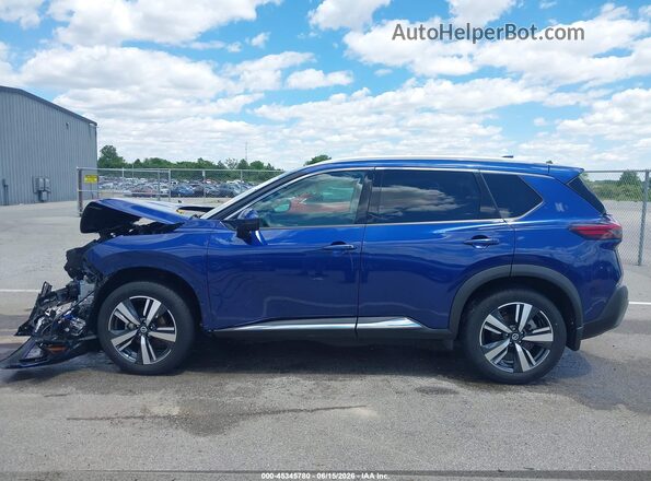 5N1AT3CBXMC697722 2021 NISSAN ROGUE Blue Панорамний вид салону 360°