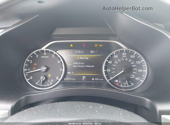 5N1AZ2AS0MC103697 2021 NISSAN MURANO Black Vista de los asientos traseros