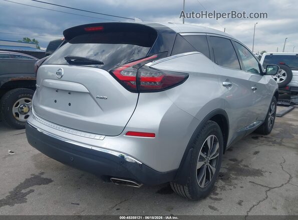 5N1AZ2AS0MC117261 2021 NISSAN MURANO Серебряный Задняя правая четверть
