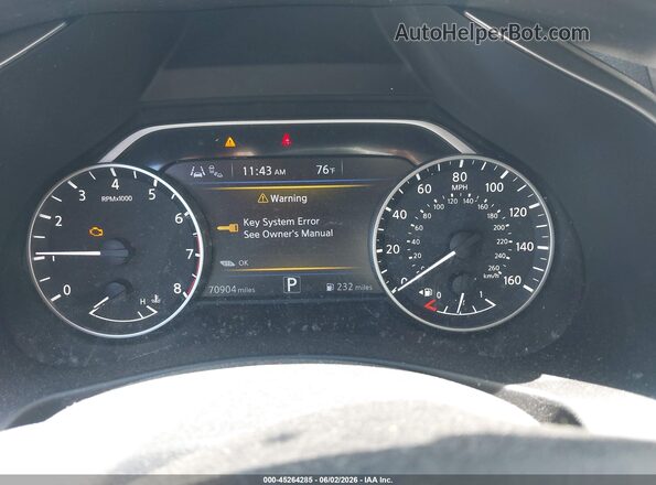 5N1AZ2AS7LN162281 2020 NISSAN MURANO Gray Widok tylnych siedzeń