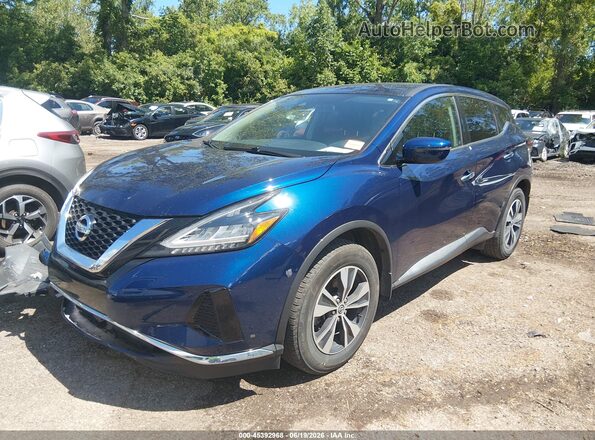 5N1AZ2AS8LN145151 2020 NISSAN MURANO Blue წინა მარცხენა ხედი სამი მეოთხედიდან