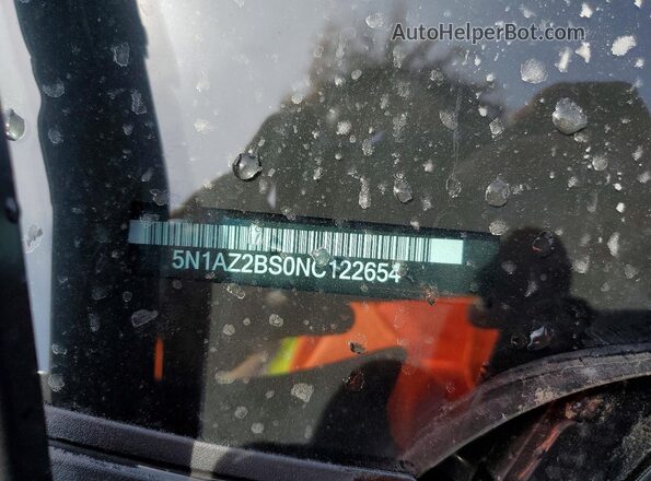 5N1AZ2BS0NC122654 2022 NISSAN MURANO Black Вид підкапотного простору