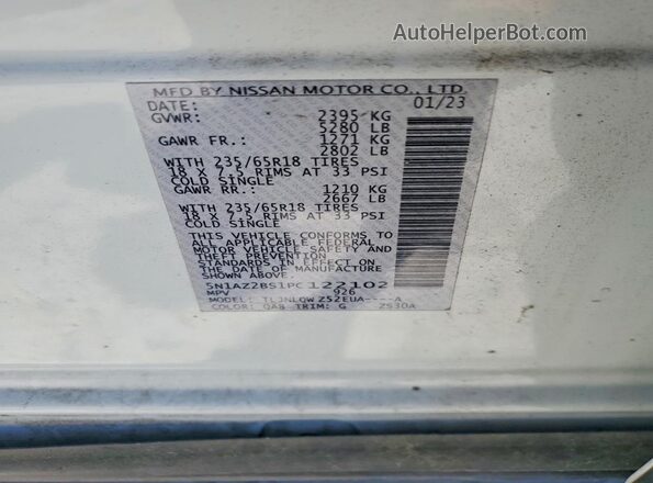 5N1AZ2BS1PC122102 2023 NISSAN MURANO White 