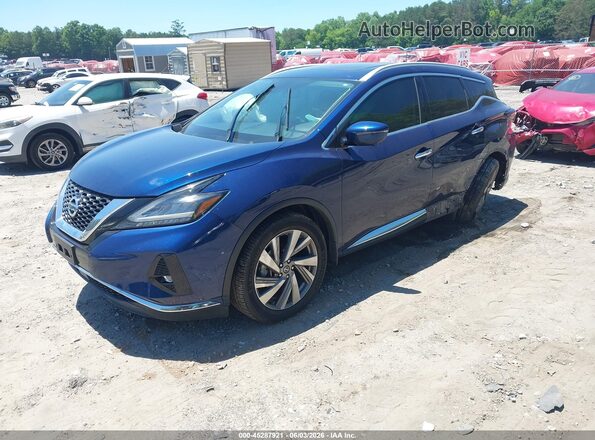 5N1AZ2CJ2LN139818 2020 NISSAN MURANO Синий Передняя левая четверть