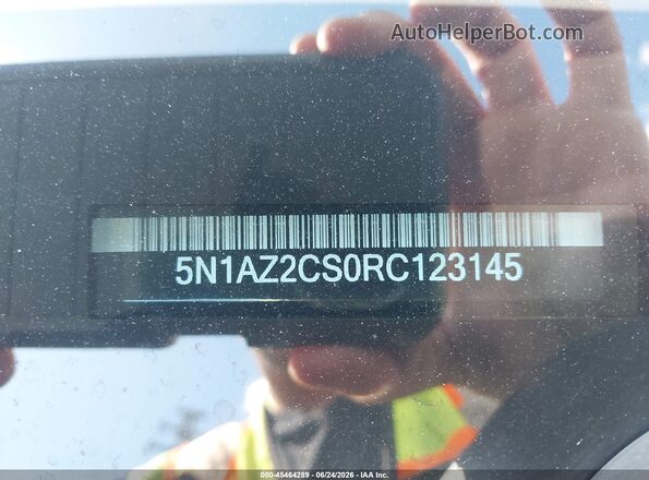 5N1AZ2CS0RC123145 2024 NISSAN MURANO Black Engine compartment view