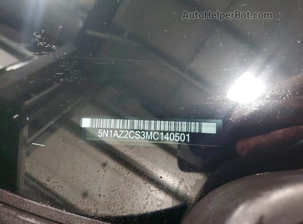 5N1AZ2CS3MC140501 2021 NISSAN MURANO Blue Vista de la etiqueta del VIN
