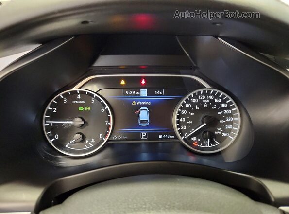 5N1AZ2CS7LN136356 2020 NISSAN MURANO White Вид щитка приладів