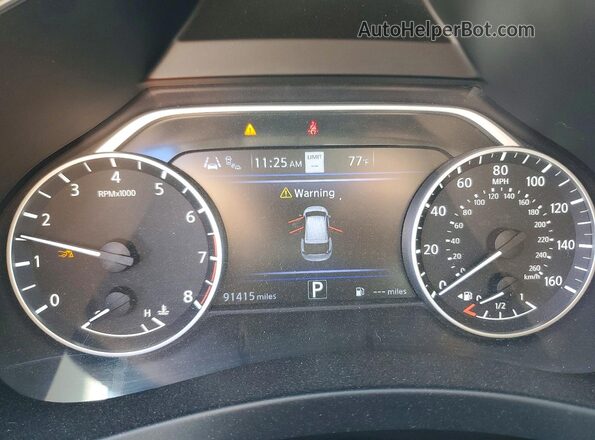 5N1AZ2CSXLN110947 2020 NISSAN MURANO White ხელსაწყოთა პანელის ხედი