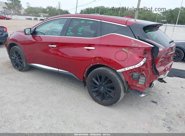 5N1AZ2CSXPC122369 2023 NISSAN MURANO Темно-бордовый Задняя левая четверть