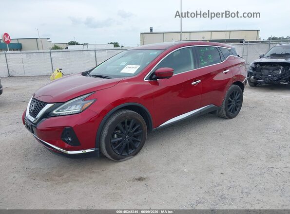5N1AZ2CSXPC122369 2023 NISSAN MURANO Темно-бордовый Передняя левая четверть
