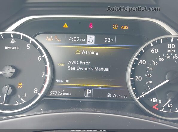 5N1AZ2CSXPC122369 2023 NISSAN MURANO Темно-бордовый 