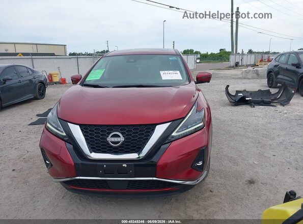 5N1AZ2CSXPC122369 2023 NISSAN MURANO Темно-бордовый Вид задней части салона