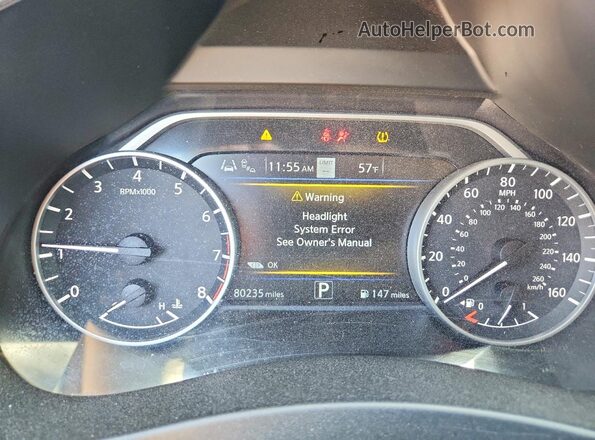 5N1AZ2DS2LN103876 2020 NISSAN MURANO Черный Вид щитка приборов