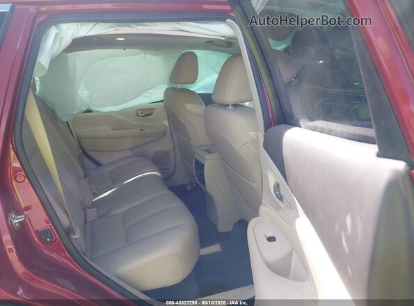 5N1AZ2MG0JN102718 2018 NISSAN MURANO Red VIN კოდის სტიკერის ხედი