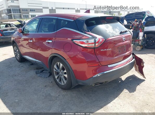 5N1AZ2MG2JN154433 2018 NISSAN MURANO Red Trasero izquierdo