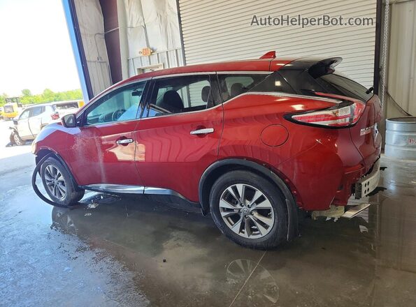 5N1AZ2MG2JN190848 2018 NISSAN MURANO Red უკანა მარცხენა