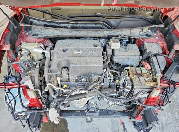 5N1AZ2MG2JN190848 2018 NISSAN MURANO Red ძრავის განყოფილების ხედი