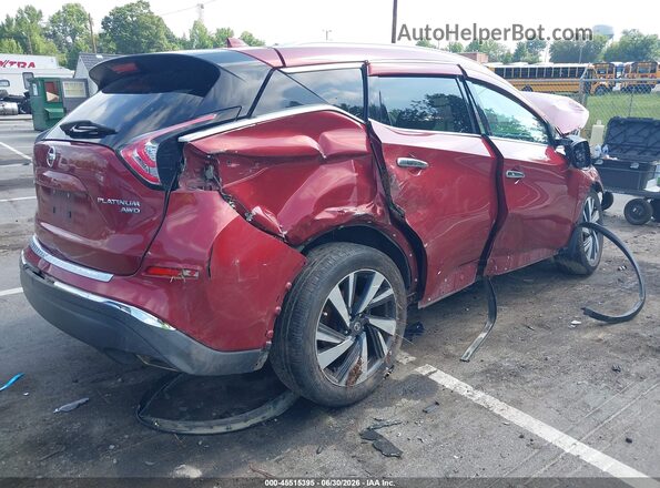 5N1AZ2MH0HN107419 2017 NISSAN MURANO Red Widok z przodu