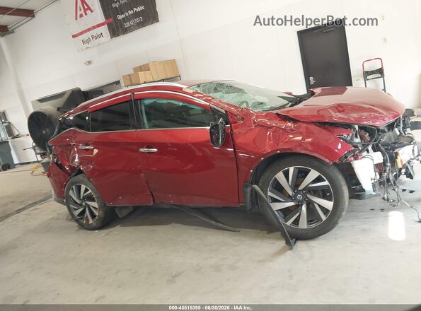 5N1AZ2MH0HN107419 2017 NISSAN MURANO Red Widok wnętrza z tyłu