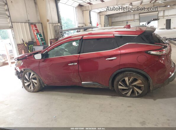 5N1AZ2MH0HN107419 2017 NISSAN MURANO Red Widok wnętrza 360 stopni