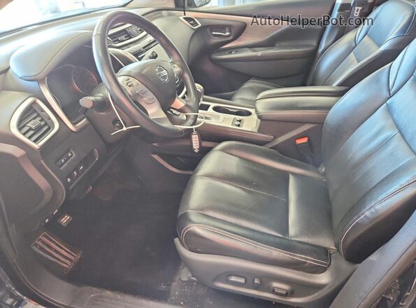 5N1AZ2MH1JN195791 2018 NISSAN MURANO Black Front interior view