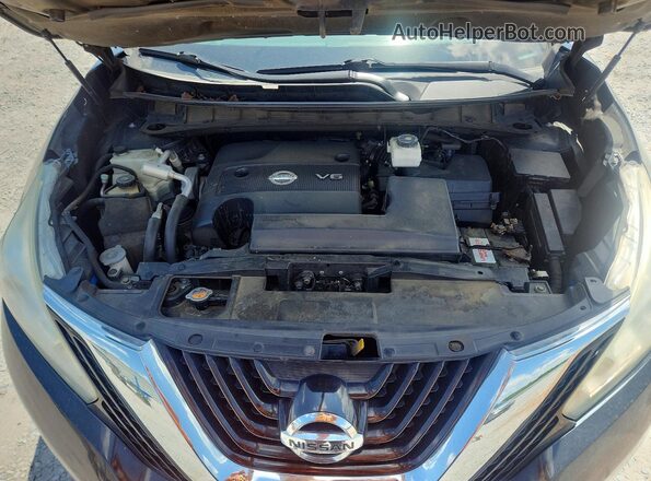 5N1AZ2MH2HN133133 2017 NISSAN MURANO Black Vista del compartimento del motor