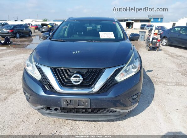 5N1AZ2MH2JN108660 2018 NISSAN MURANO Blue Widok zestawu wskaźników