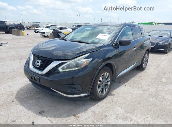 5N1AZ2MH2JN121375 2018 NISSAN MURANO Черный Передняя левая четверть