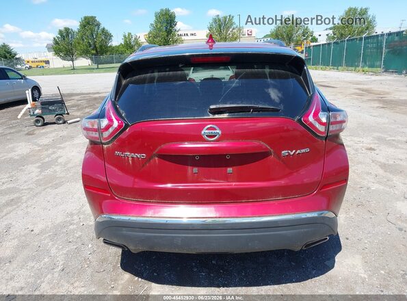 5N1AZ2MH2JN127516 2018 NISSAN MURANO Красный 