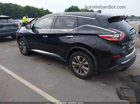 5N1AZ2MH3JN143160 2018 NISSAN MURANO Черный Задняя левая четверть