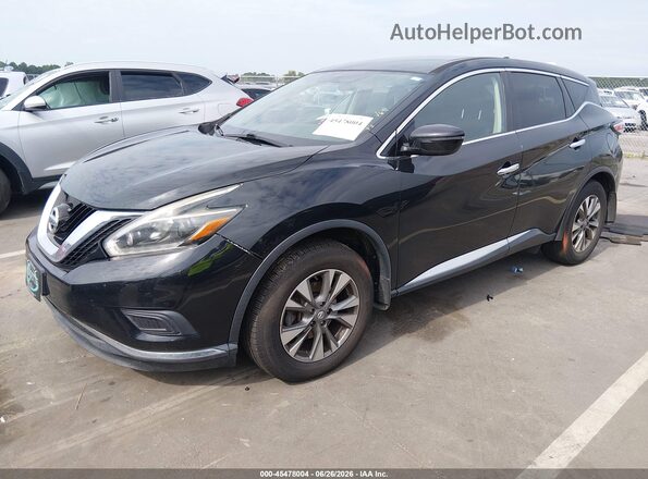 5N1AZ2MH3JN143160 2018 NISSAN MURANO Черный Передняя левая четверть
