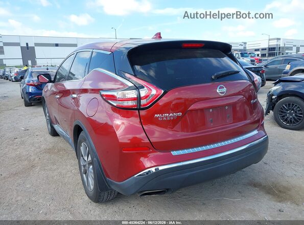 5N1AZ2MH4HN162245 2017 NISSAN MURANO Red უკანა მარცხენა