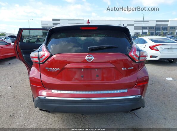 5N1AZ2MH4HN162245 2017 NISSAN MURANO Red 