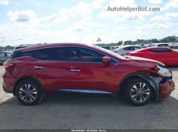 5N1AZ2MH4HN162245 2017 NISSAN MURANO Red უკანა სალონის ხედი