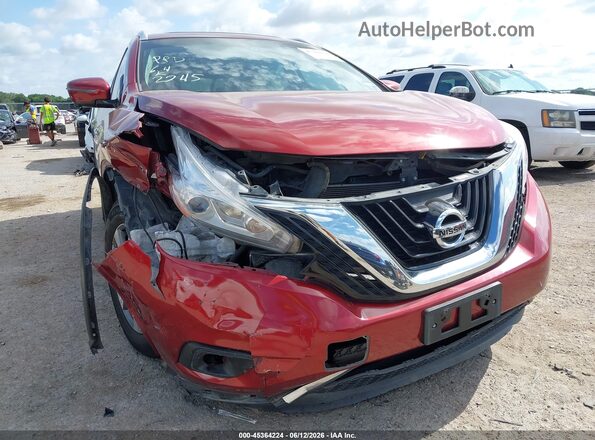 5N1AZ2MH4HN162245 2017 NISSAN MURANO Red წინა ხედი