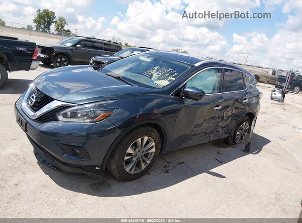 5N1AZ2MH4JN137299 2018 NISSAN MURANO Blue Առջևի ձախ երեք քառորդ տեսարան