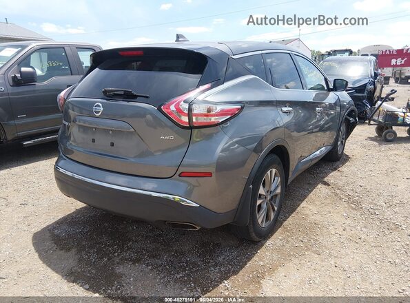 5N1AZ2MH5GN167629 2016 NISSAN MURANO Gray უკანა მარჯვენა