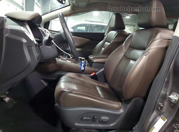 5N1AZ2MH5HN106881 2017 NISSAN MURANO Gray Widok wnętrza z przodu