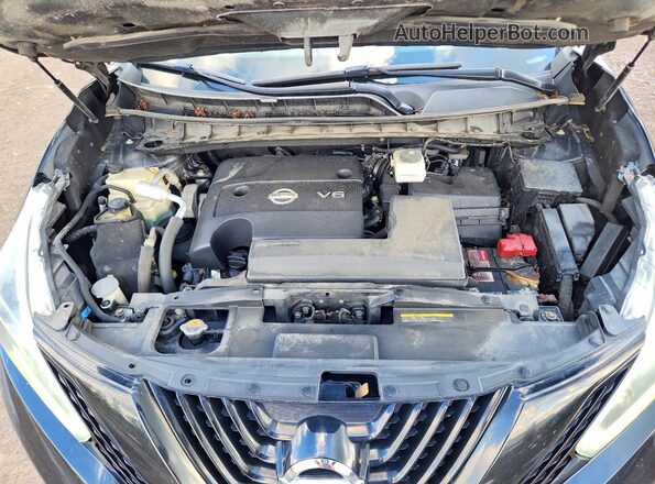 5N1AZ2MH5JN120835 2018 NISSAN MURANO Black Engine compartment view