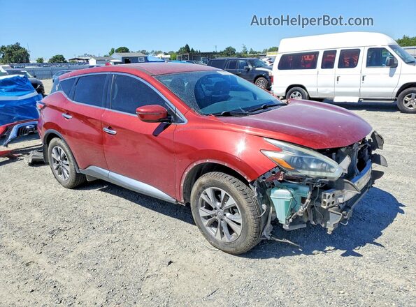 5N1AZ2MH7JN198131 2018 NISSAN MURANO Red 