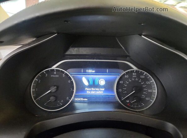 5N1AZ2MH8HN158845 2017 NISSAN MURANO Бордовый Вид щитка приборов