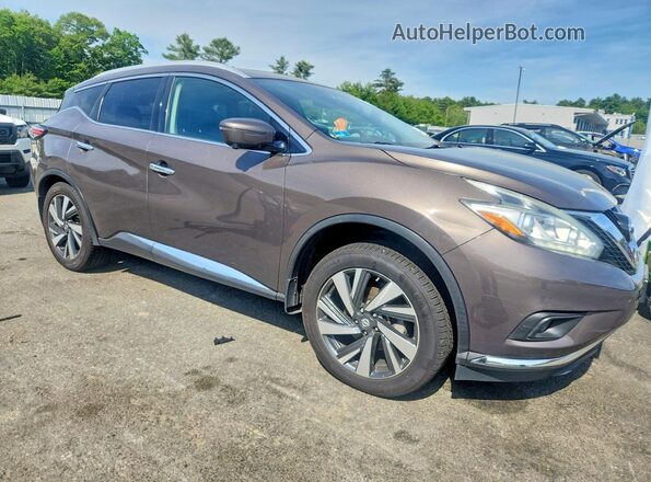 5N1AZ2MH8JN128458 2018 NISSAN MURANO Brown Front right
