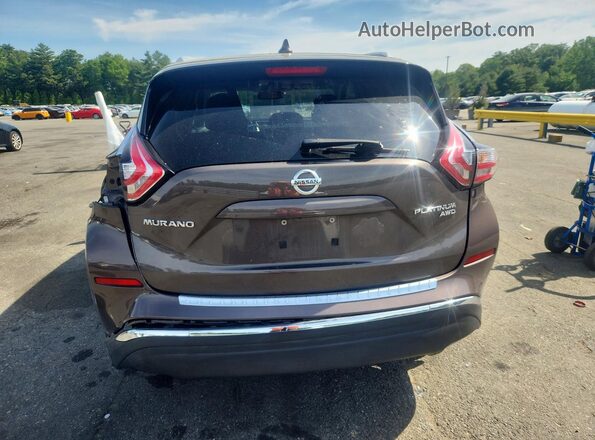 5N1AZ2MH8JN128458 2018 NISSAN MURANO Brown Rear view